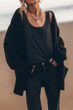 Ready for Fall Knit Long Sleeve Pocket Oversized Cardigan