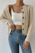 Warm Long Sleeve Knitted Cardigan