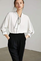 Bolt White Contrast Top