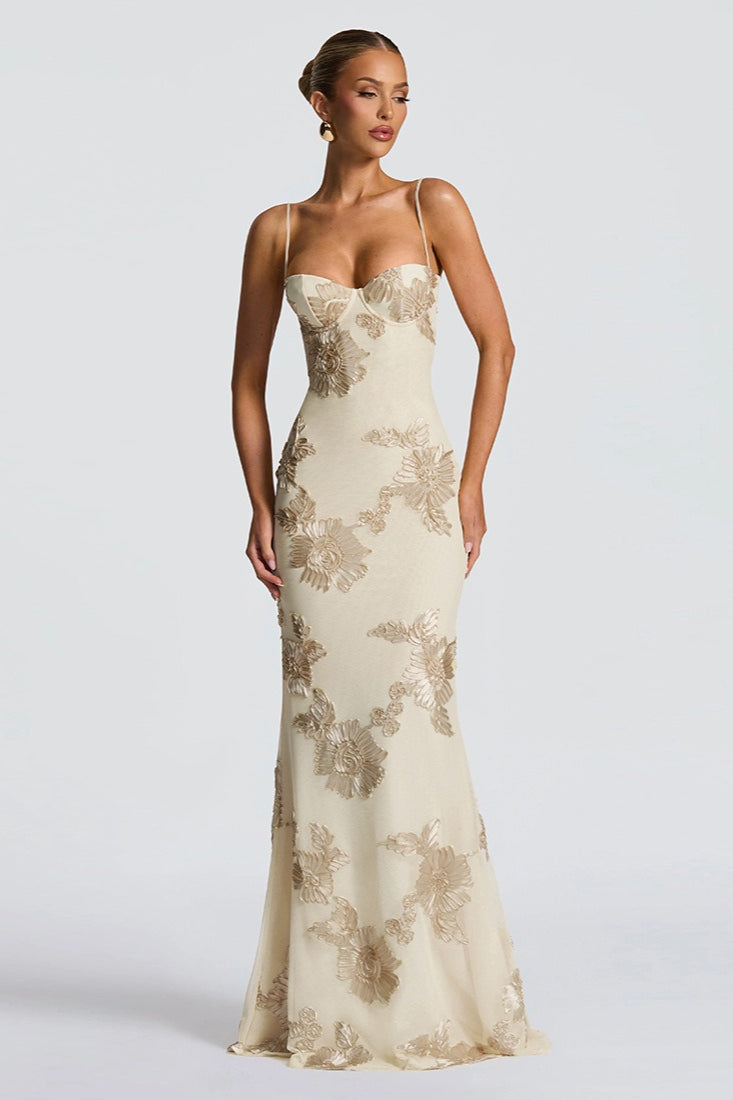 Chic OpenBack Maxi Party Dress