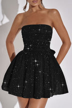 Elegant Strapless Bodycon Mini Party Dress