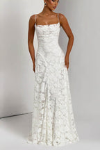 Backless Chiffon Maxi Boho Dress