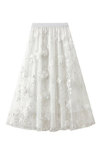 Mesh embroidery heavy industry skirt large size gauze skirt