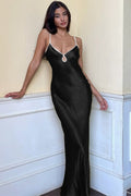 BackTie LowBack Slip Party Dress