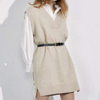 Essential Khaki Knit Vest