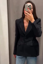 Elegant Fitted SingleButton Blazer
