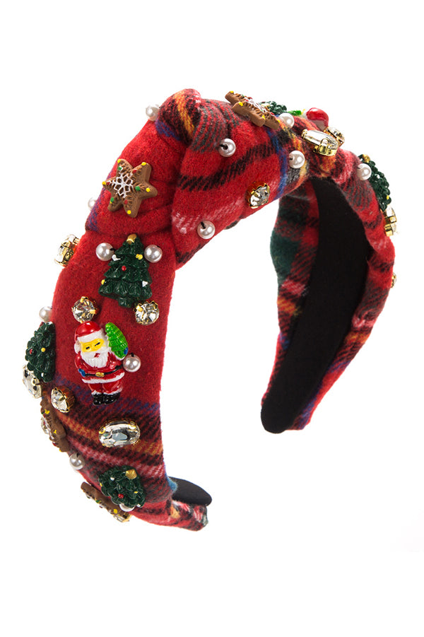 Christmas Velvet Pearl Headband
