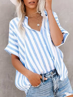 Vanessa Boutique Striped Dress Shirt Premium Wardrobe Essential