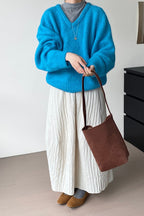 Vintage Quilted Cotton Puffer Midi Skirt