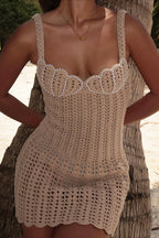 Knit Pearl Cami Mini Dress