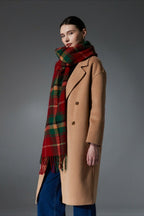 Plaid Fringe Scarf