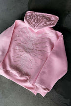 Vintage Washed Patchwork Hoodie