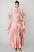 Vlada Puff Sleeve Ruched Bodice Maxi Dress