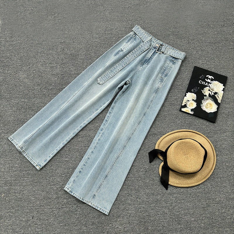 High Waist Casual Wide Leg Jeans