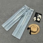 High Waist Casual Wide Leg Jeans