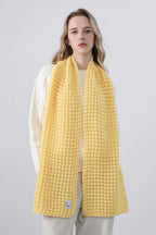 Soft Hand Knit Embroidered Logo Scarf