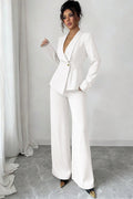 Long Sleeve Two Piece Blazer Pants Set