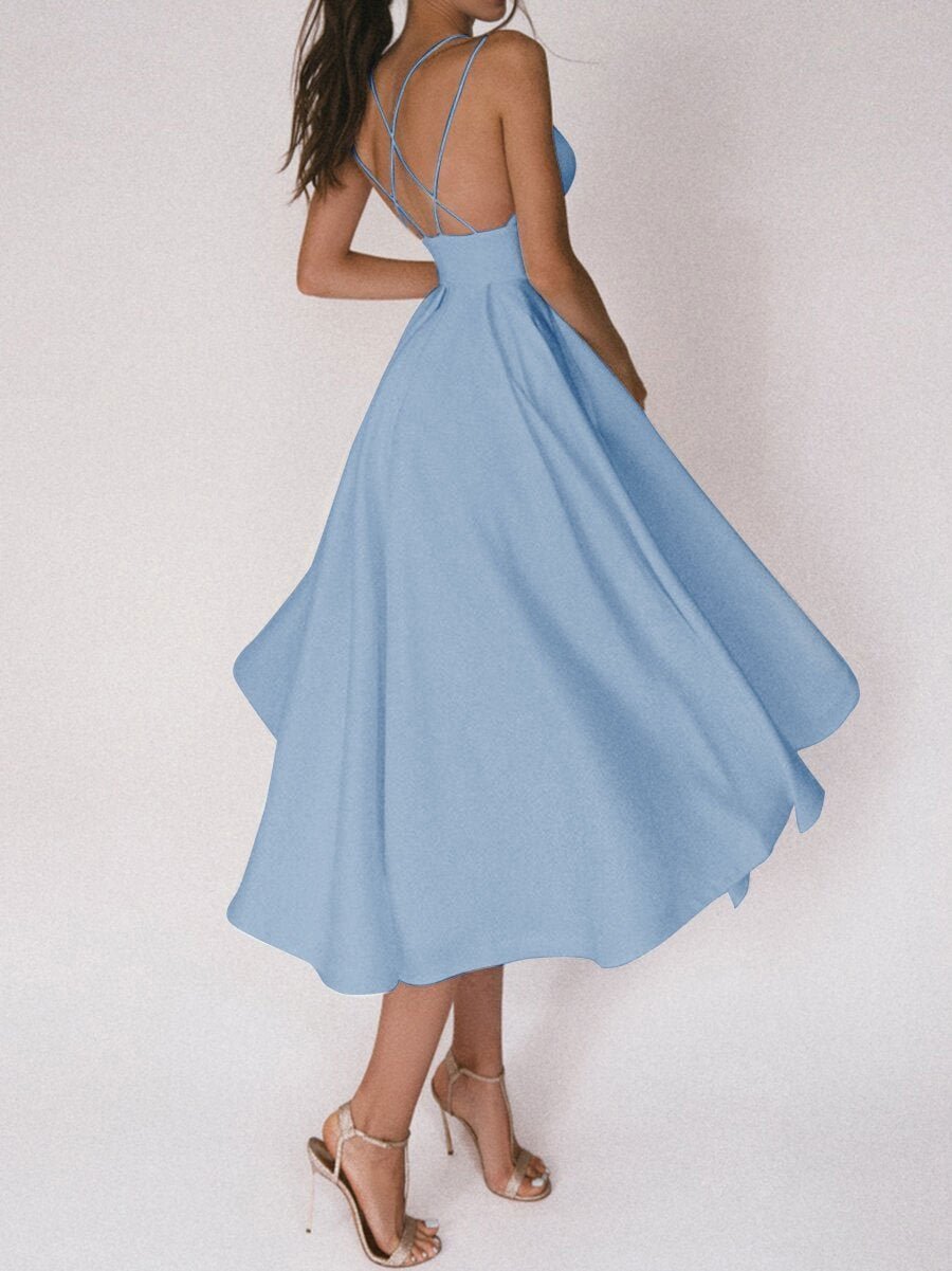 Fulgencia Spaghetti Dress for Women Comfortable Daily Wear
