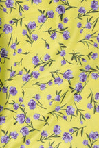 Slit Backless Slim Strap Floral Dress