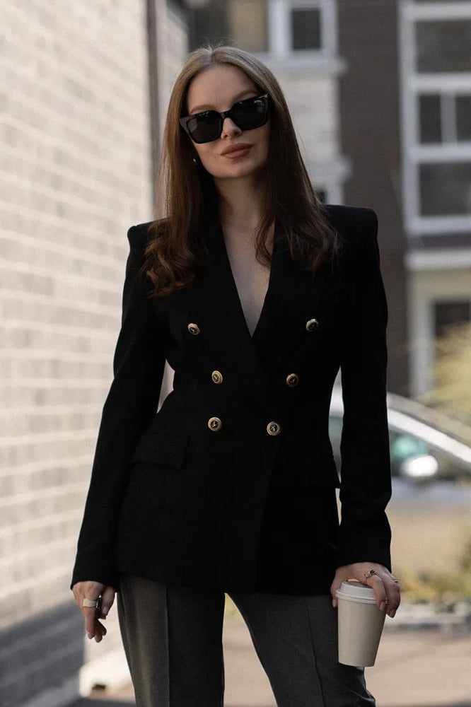 DoubleBreasted Commuter Blazer