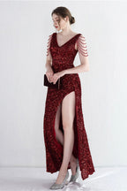 Statement Bead Mermaid Gown Formal Dress