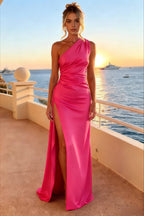 One Shoulder Maxi Dress