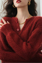 Vintage Relaxed Short Cardigan