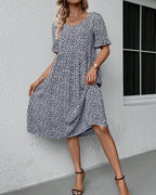 Elena Statement Floral Midi Dress Everyday Luxe Edit