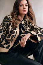 Loose Fit Leopard Print Sweater