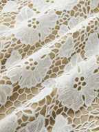Semi-Sheer Double Layer Lace Cami Dress