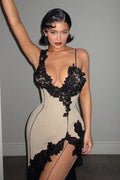 Floral Lace VNeck Slip Birthday Dress