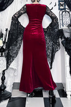Lace Slit Witch Gothic Dress