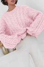 Vintage Chunky Knit Cable Sweater