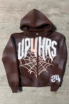 Bold Geometric Print Hoodie