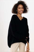V Neck Long Sleeve Relaxed Sweater