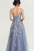 Lace Tulle Ball Gown Prom Dress