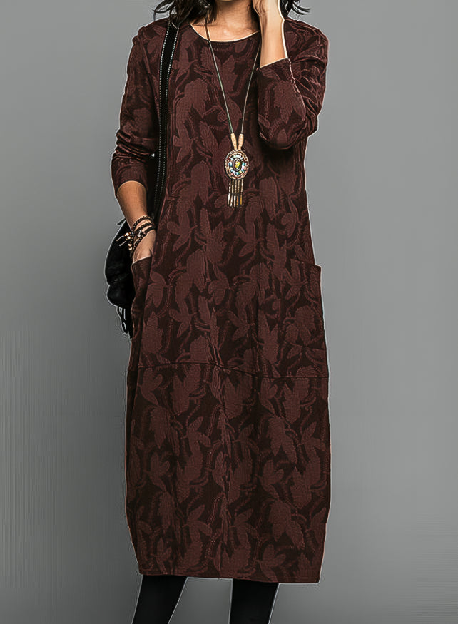 Sabina Boutique Printed Dress Elevated Occasion Wear