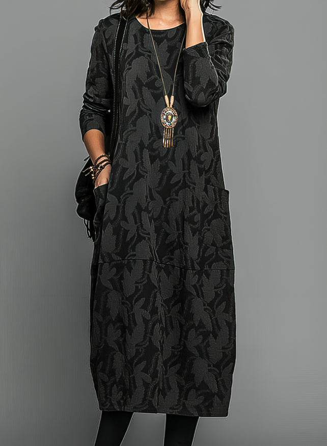 Sabina Boutique Printed Dress Elevated Occasion Wear