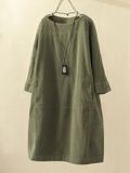 Megan Exclusive Corduroy Dress Chic Silhouette Collection