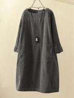 Brenda Aesthetic Corduroy Dress Statement Occasion Edit
