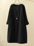 Megan Exclusive Corduroy Dress Chic Silhouette Collection