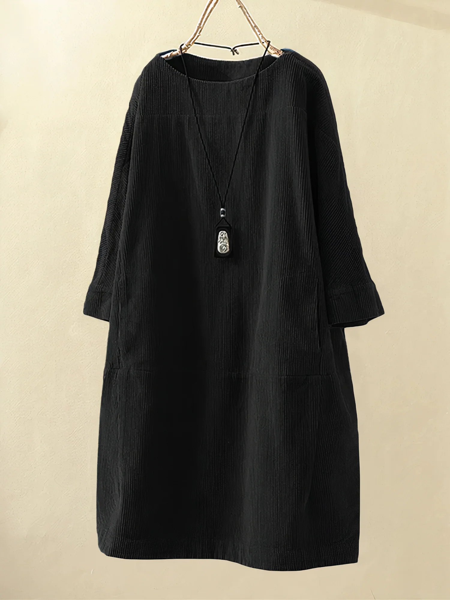 Brenda Aesthetic Corduroy Dress Statement Occasion Edit