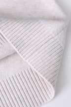 Double Zipper Shawl Collar Sweater