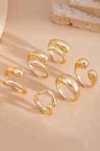 Geometric Cross Open Ring