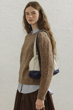 Vintage Brown Crewneck Knit Top