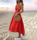 Melanie Elevated Midi Dress Premium Wardrobe Essential