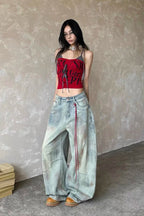 Light Blue Y2K Baggy Jeans