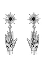 Personalized Palm Totem Necklace and Earrings