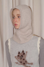 Wool Balaclava One-Piece Warm Knitted Hat
