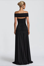 Paneled Bodycon Gown Prom Dress